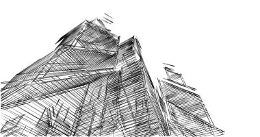 minimal geometrik şekiller, mimari çizgiler