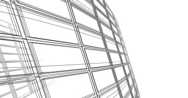 soyut mimari duvar kağıdı tasarımı, dijital konsept arkaplan