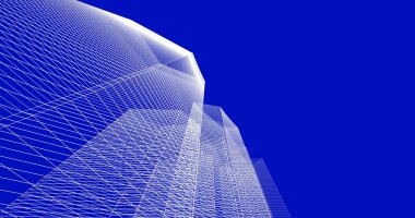soyut mimari duvar kağıdı tasarımı, dijital konsept arkaplan