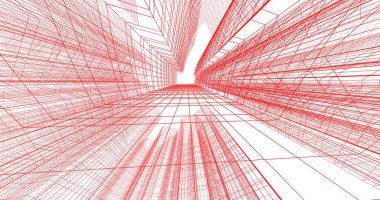 soyut mimari duvar kağıdı tasarımı, dijital konsept arkaplan