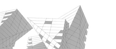 soyut mimari duvar kağıdı tasarımı, dijital konsept arkaplan