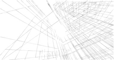 soyut mimari duvar kağıdı tasarımı, dijital konsept arkaplan