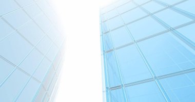 Arkaplanda mimari bina 3d illüstrasyon