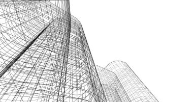 soyut mimari duvar kağıdı tasarımı, dijital konsept arkaplan