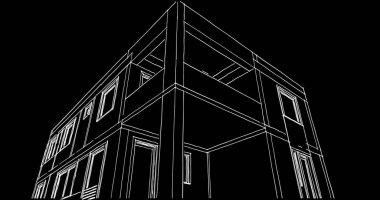 Geometrik mimari binalar tasarımı