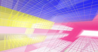 soyut mimari duvar kağıdı tasarımı, dijital konsept arkaplan