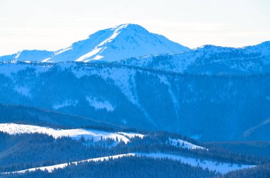 Dağların manzarası, doğa arkaplanı