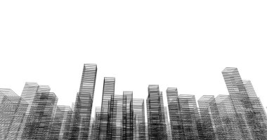 soyut mimari duvar kağıdı tasarımı, dijital konsept arkaplan