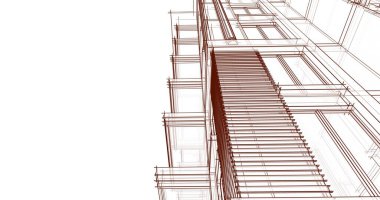 soyut mimari duvar kağıdı tasarımı, dijital konsept arkaplan