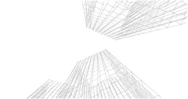 soyut mimari duvar kağıdı tasarımı, dijital konsept arkaplan