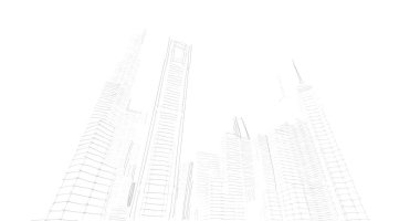 soyut mimari duvar kağıdı tasarımı, dijital konsept arkaplan