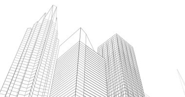 soyut mimari duvar kağıdı tasarımı, dijital konsept arkaplan