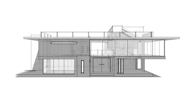 minimal geometrik mimari binalar tasarımı