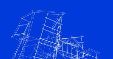 soyut mimari duvar kağıdı tasarımı, dijital konsept arkaplan