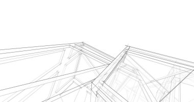 soyut mimari duvar kağıdı tasarımı, dijital konsept arkaplan