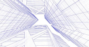 soyut mimari duvar kağıdı tasarımı, dijital konsept arkaplan