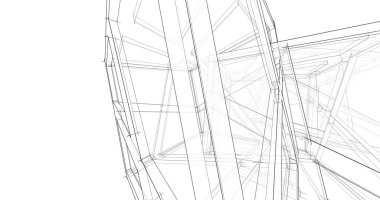 soyut mimari duvar kağıdı tasarımı, dijital konsept arkaplan