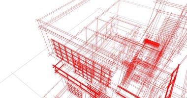 soyut mimari duvar kağıdı tasarımı, dijital konsept arkaplan