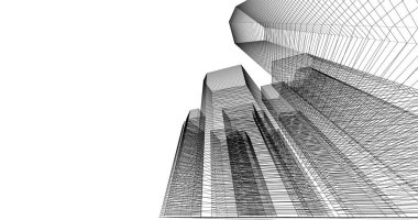 soyut mimari duvar kağıdı tasarımı, dijital konsept arkaplan