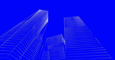 soyut mimari duvar kağıdı tasarımı, dijital konsept arkaplan