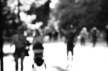 Bulanık şehir manzarası, soyut arkaplan 