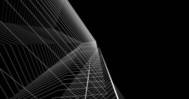 soyut mimari duvar kağıdı tasarımı, dijital konsept arkaplan