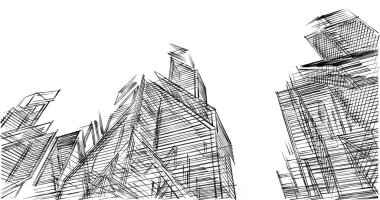 minimal geometrik şekiller, mimari çizgiler