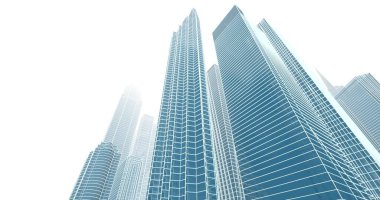 soyut mimari duvar kağıdı tasarımı, dijital konsept arkaplan