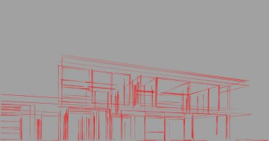 soyut mimari duvar kağıdı tasarımı, dijital konsept arkaplan