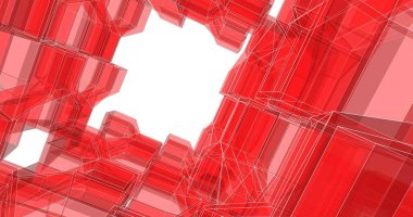 soyut mimari duvar kağıdı tasarımı, dijital konsept arkaplan