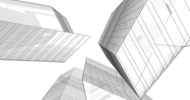 soyut mimari duvar kağıdı tasarımı, dijital konsept arkaplan