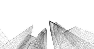 soyut mimari duvar kağıdı tasarımı, dijital konsept arkaplan