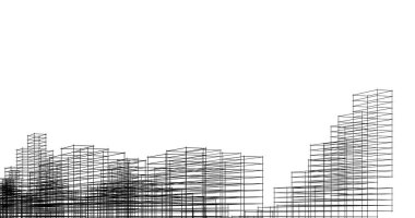 soyut mimari duvar kağıdı tasarımı, dijital konsept arkaplan