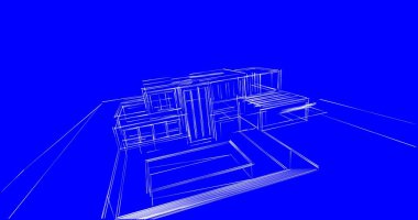 soyut mimari duvar kağıdı tasarımı, dijital konsept arkaplan