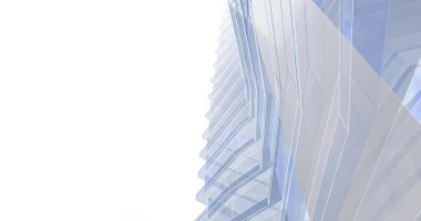 Mimari sanat konseptinde soyut çizgiler, minimum geometrik şekiller. 