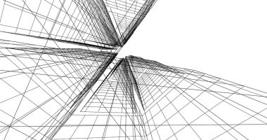 soyut mimari duvar kağıdı tasarımı, dijital konsept arkaplan