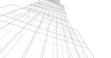 soyut mimari duvar kağıdı tasarımı, dijital konsept arkaplan