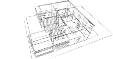 soyut mimari duvar kağıdı tasarımı, dijital konsept arkaplan
