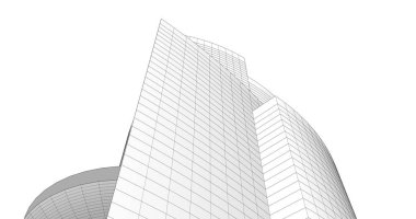 soyut mimari duvar kağıdı tasarımı, dijital konsept arkaplan