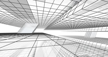 soyut mimari duvar kağıdı tasarımı, dijital konsept arkaplan