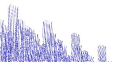 soyut mimari duvar kağıdı tasarımı, dijital konsept arkaplan