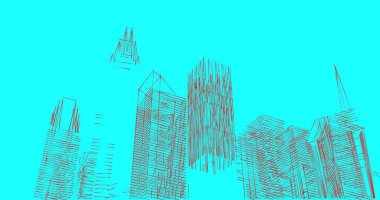 soyut mimari duvar kağıdı tasarımı, dijital konsept arkaplan