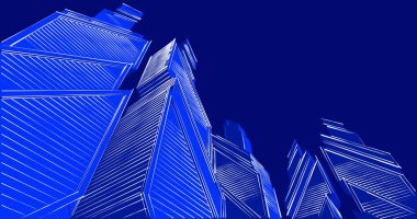 minimal geometrik şekiller, mimari çizgiler