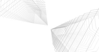 soyut mimari duvar kağıdı tasarımı, dijital konsept arkaplan