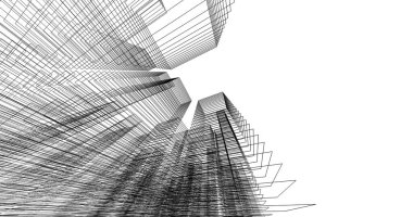 soyut mimari duvar kağıdı tasarımı, dijital konsept arkaplan