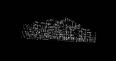 soyut mimari duvar kağıdı tasarımı, dijital konsept arkaplan