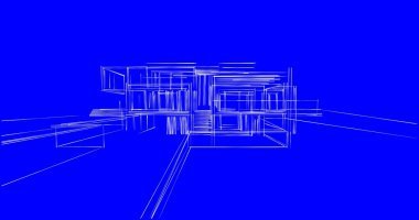 soyut mimari duvar kağıdı tasarımı, dijital konsept arkaplan