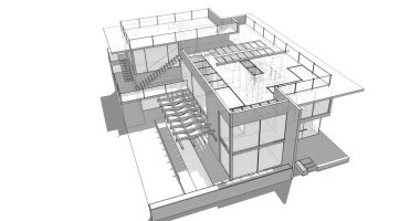 minimal geometrik mimari binalar tasarımı