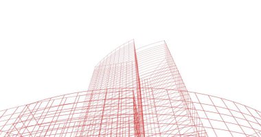 soyut mimari duvar kağıdı tasarımı, dijital konsept arkaplan