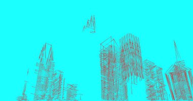 soyut mimari duvar kağıdı tasarımı, dijital konsept arkaplan